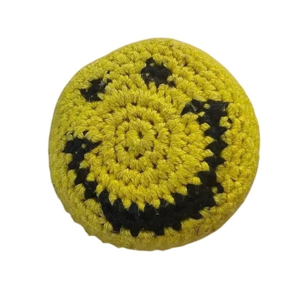 original Y2K hacky sack played in high school in 2000 to 2004, smiley face